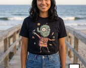Psychedelic T-Shirt | Peyote Vision Graphic Tee, Desert Shaman Unisex Shirt, Trippy Cactus Gift Her Him