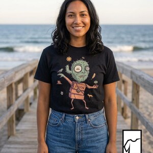 Psychedelic T-Shirt | Peyote Vision Graphic Tee, Desert Shaman Unisex Shirt, Trippy Cactus Gift Her Him