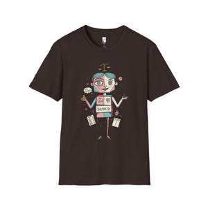 Camiseta del signo zodiacal Libra / Camiseta gráfica divertida sobre astrología para personas indecisas Dark Chocolate
