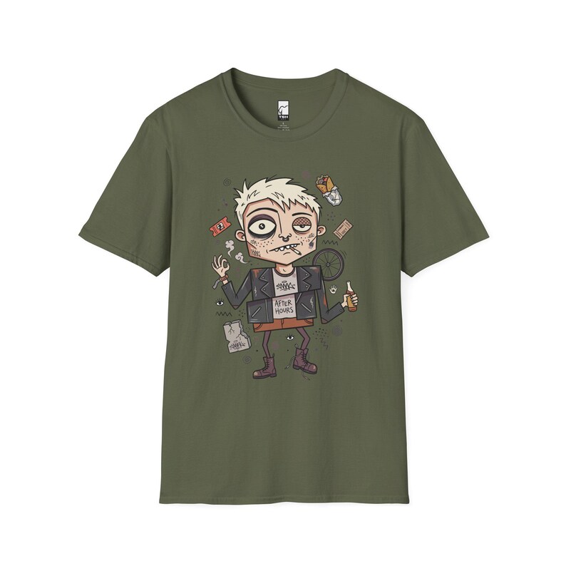 Berlin T-Shirt | Techno After Hours Graphic Tee, Berghain Underground Unisex Shirt, Berlin Lover Gift Military Green