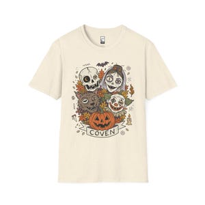 Vintage Halloween Shirt | Skull Werewolf T Shirt | Creepy Clown Witch Tee | Pumpkin Coven Graphic Tee | Retro Horror Tee | Unisex Gift image 13