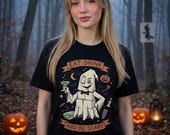 Eat Drink Ghost T-Shirt | Halloween Ghost Cocktail Tee