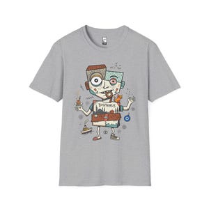 Istanbul Bosphorus Cat Tea Graphic Tee | Turkish Street Cat Unisex Shirt Sport Grey