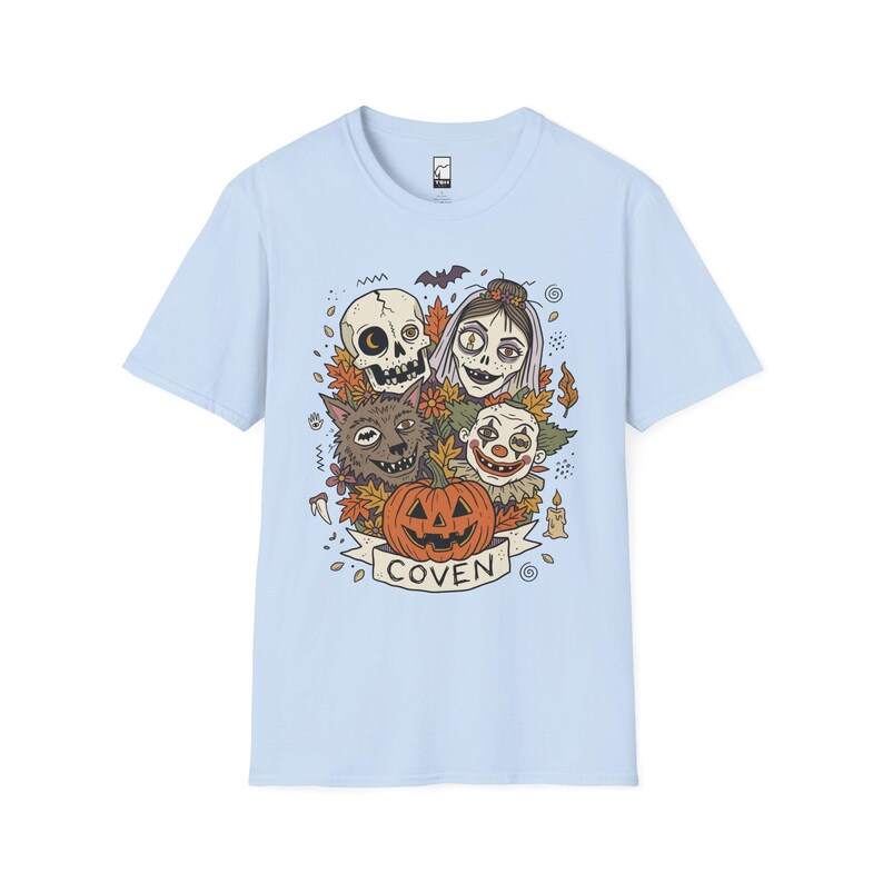 Vintage Halloween Shirt | Skull Werewolf T Shirt | Creepy Clown Witch Tee | Pumpkin Coven Graphic Tee | Retro Horror Tee | Unisex Gift image 16
