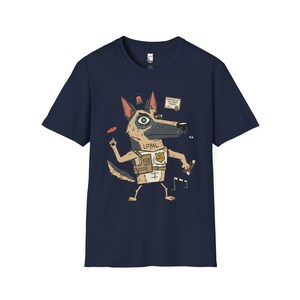 German Shepherd T-Shirt | Funny Loyal K9 Graphic Tee, Dog Lover Shirt Navy