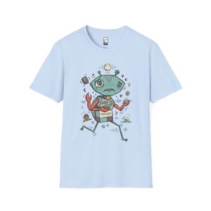 Cancer Crab T-Shirt | Moody Sensitive Astrology Graphic Tee Light Blue