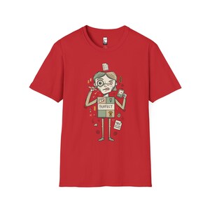 T-shirt Maagd | Zorgvuldig perfectionistisch T-shirt met sterrenbeeld, unisex astrologie-shirt Red