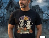 Skeleton Roast Halloween Shirt | Ghost Campfire Tee | Funny Marshmallow T Shirt | Spooky Smores Graphic Tee | Retro Fall Tee | Unisex Gift