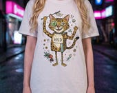 Wild Bengal Cat T-Shirt | Funny Energetic Cat Graphic Tee, Mischievous Zoomies Unisex Shirt, Cat Lover Gift