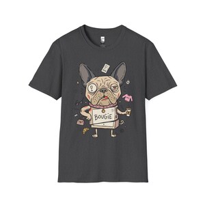 Bougie French Bulldog T-Shirt | Funny Spoiled Dog Mom Graphic Tee Dark Heather