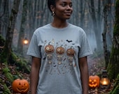 Dancing Pumpkin Skeletons T-Shirt | Halloween Jack-o'-Lanterns