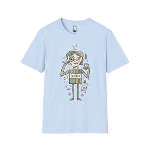 T-shirt Maagd | Zorgvuldig perfectionistisch T-shirt met sterrenbeeld, unisex astrologie-shirt Light Blue