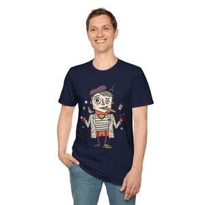 Paris Melancholie T-Shirt | French Ennui Graphic Tee, Parisian Illustration Unisex Shirt image 19
