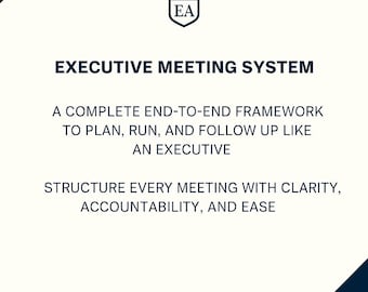 Executive Meeting System- Digital File