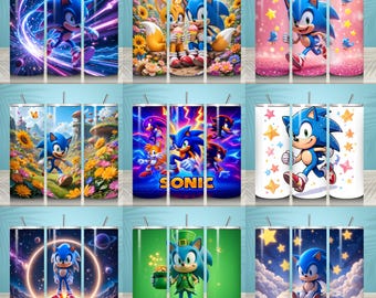 Igel Tumbler Wrap Bundle, 20 Unzen Skinny Tumbler, PNG Sublimation (Digitaler Download)