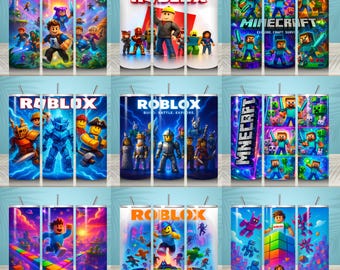 20+ Adventure Game Tumbler Wrap 20 Unzen Skinny Tumbler Sublimation Design PNG Digital Download Roblox 20 Unzen Tumbler Wrap Zeichentrickfiguren