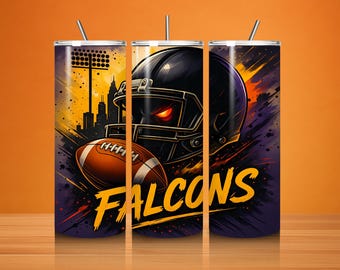 Falco Football 20 Unzen Tumbler Wrap: Maskottchen Sublimation PNG (Digitaler Download