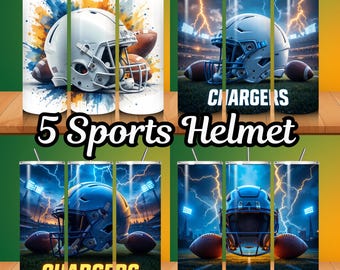 Ladegeräte Tumbler Wrap PNG Maskottchen Sublimation Design Ladegeräte Fußball Tumbler Wrap: Sportfan Sublimation Design Digital Download