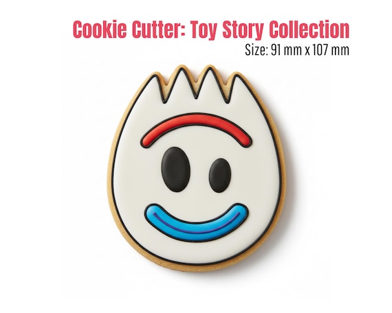 Forky Cookie Cutter STL File | Toy Story 4 Digital Download | Trash Toy Birthday Party Template | Instant DIY Baking