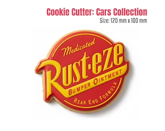 STL File | Cookie Cutters | CARS | Digital Download | Cars Collection | Lighning Mcqueen | Rusteze Logo