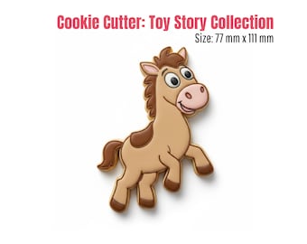 Bullseye Horse Cookie Cutter STL File | Woody's Horse Digital Download | Toy Story Party Baking Template | Instant 3D Print DIY