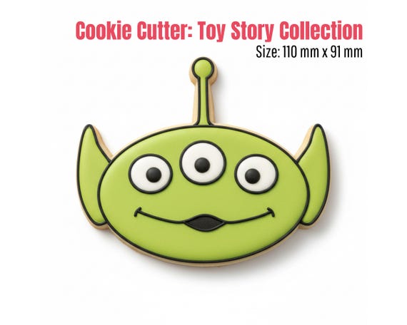 Toy Story Alien Cookie Cutter | Little Green Men 3D Print STL File | Digital Download DIY Baking Tool | 'Ooooh' Party Favor