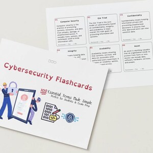 Cybersecurity Flashcards | 100 InfoSec Terms Explained | Exam Prep PDF