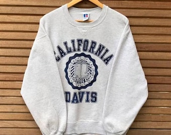 Vintage 90s University Of California Davis Crewneck Sweatshirt, California Davis Shirt, California Davis Fan SHirt, California Davis Sweater