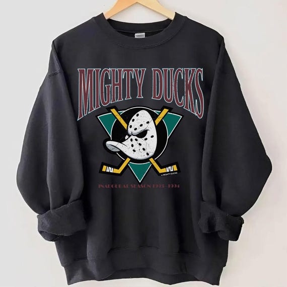 Vintage 1994 Mighty Ducks Crewneck Sweatshirt, Mighty Ducks Shirt, Anaheim Mighty Ducks Hoodie, Mighty Ducks Fan Shirt, Gift For Her