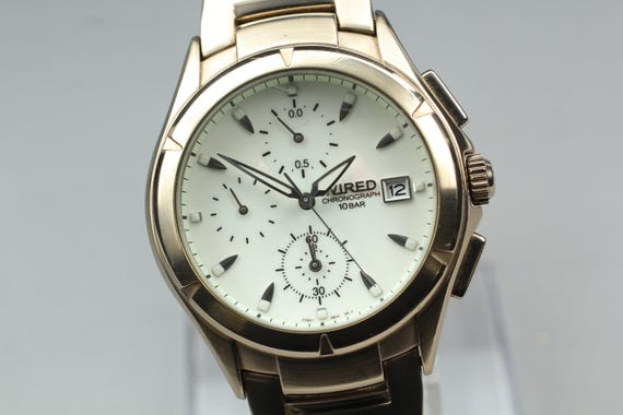 Near mint seiko alba wired 7t92-0bx0 chronograph quar… - Gem