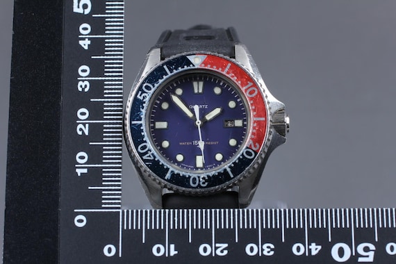1981 seiko diver 2625-001b 37mm pepsi bezel quartz me… - Gem