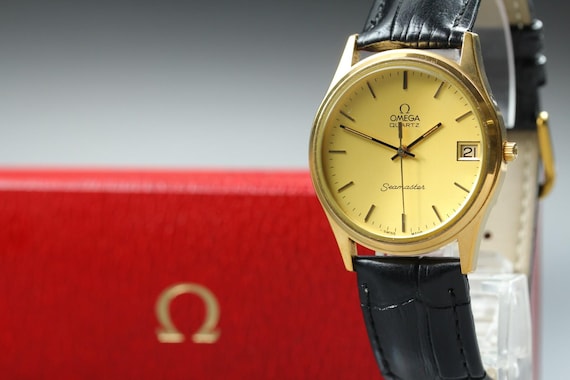 1980 omega seamaster cal.1337 196.0216 34mm gold qz m… - Gem