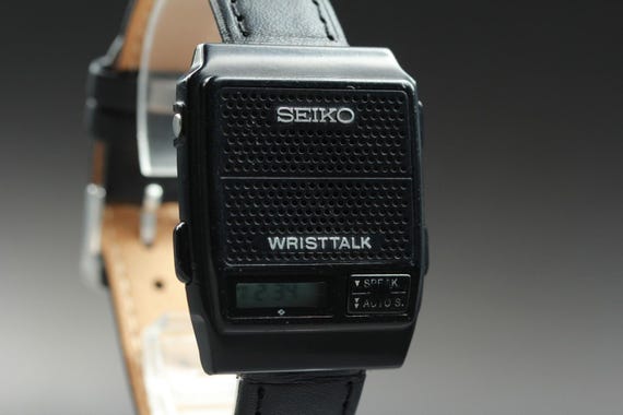 Rare 1988 seiko wristtalk a964-4a00 black digital qz … - Gem