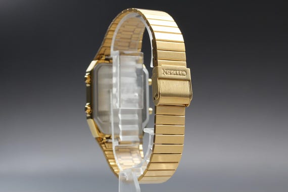 Citizen ana-digi temp 8989-s116872 34mm gold quartz m… - Gem