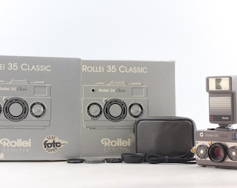 Full set *almost unused in box* rollei 35 classic 35mm film camera from japan