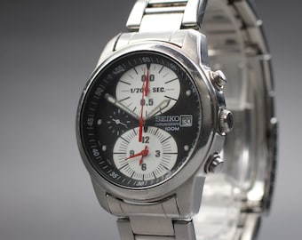 P178 Nice Men's Seiko World Timer Chronograph Gold Tone Quartz