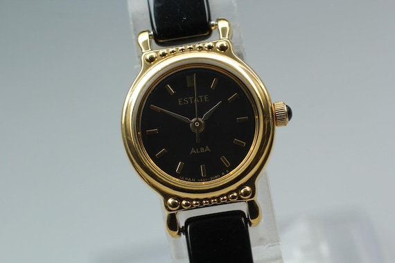 Vintage 1993 near mint seiko alba estate v401-0840 go… - Gem