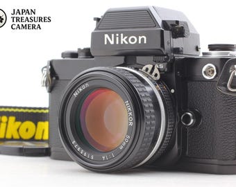 Mint* nikon f2 photomic as dp-12 black camera ai-s 50mm f/1.4 lens from japan