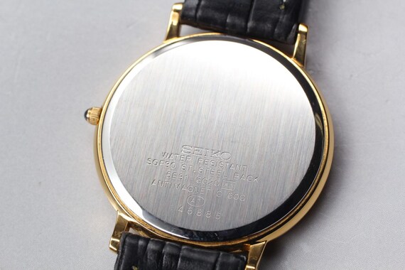 Vintage 1991 near mint seiko dolce 5e31-6c20 gold dia… - Gem
