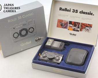 Nästan oanvänd låda med blixtfodral* Rollei 35 classic 35 mm filmkamera från Japan