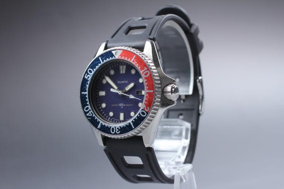 1981 seiko diver 2625-001b 37mm pepsi bezel quartz me… - Gem