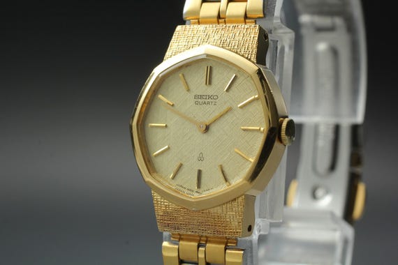 Vintage 1979 *n mint* seiko bracelet 1400-5820 gold o… - Gem