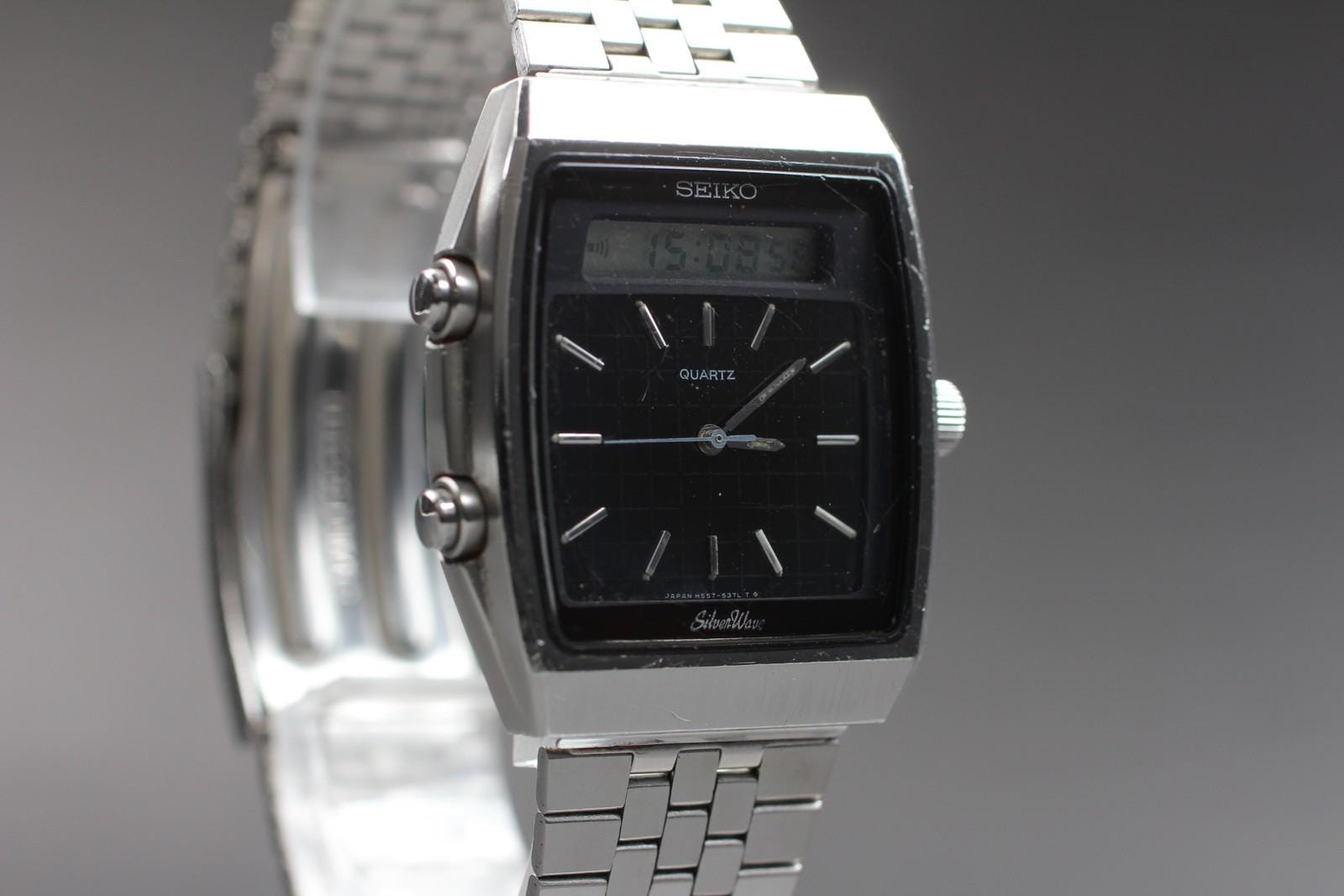 Seiko Quartz Silver Wave - Etsy