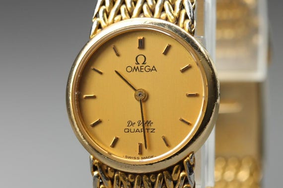 1980 omega de ville cal.1387 591.148 20mm gold qz wom… - Gem