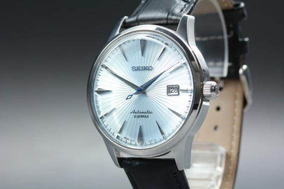 N mint* seiko 6r15-01s1 sarb065 ice blue dial date 40… - Gem