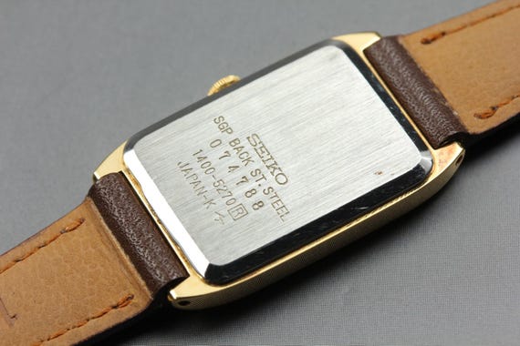 Vintage 1980 *n mint* seiko socie 1400-5270 gold roma… - Gem