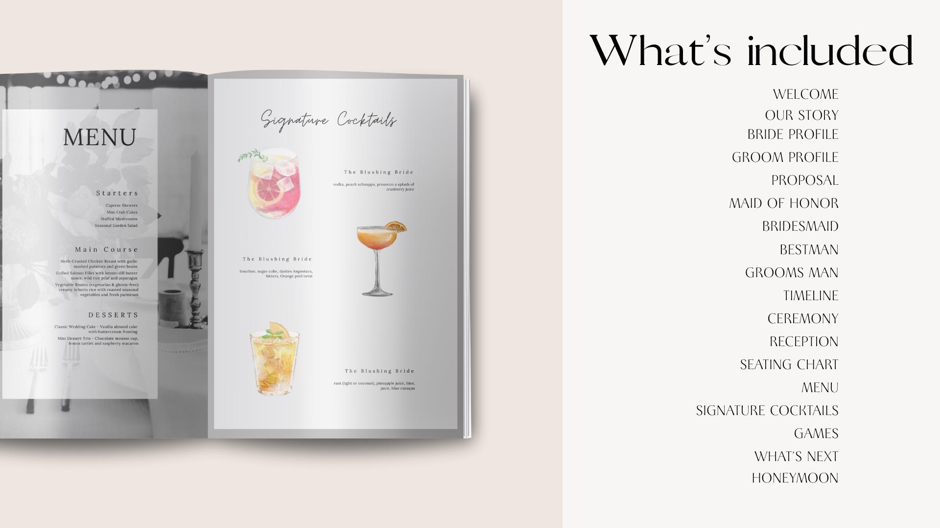 Magazine Program Wedding Magazine Template Wedding Program Template Wedding Booklet ...