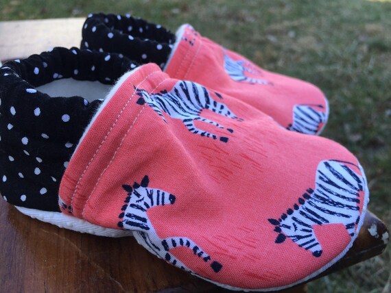 zebra print infant shoes