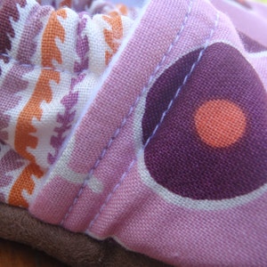 Purple and Orange Baby Shoes Made to Order Sizes 0-24 months 2T-4T by Little House of Colors image 3