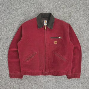 Red carhartt detroit jacket - Etsy 日本
